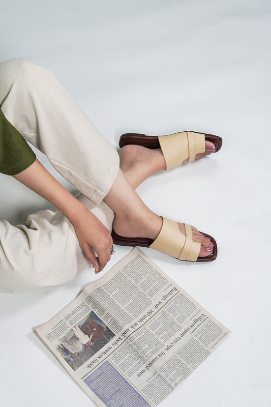 Urban Ease Slides - Brown Beige
