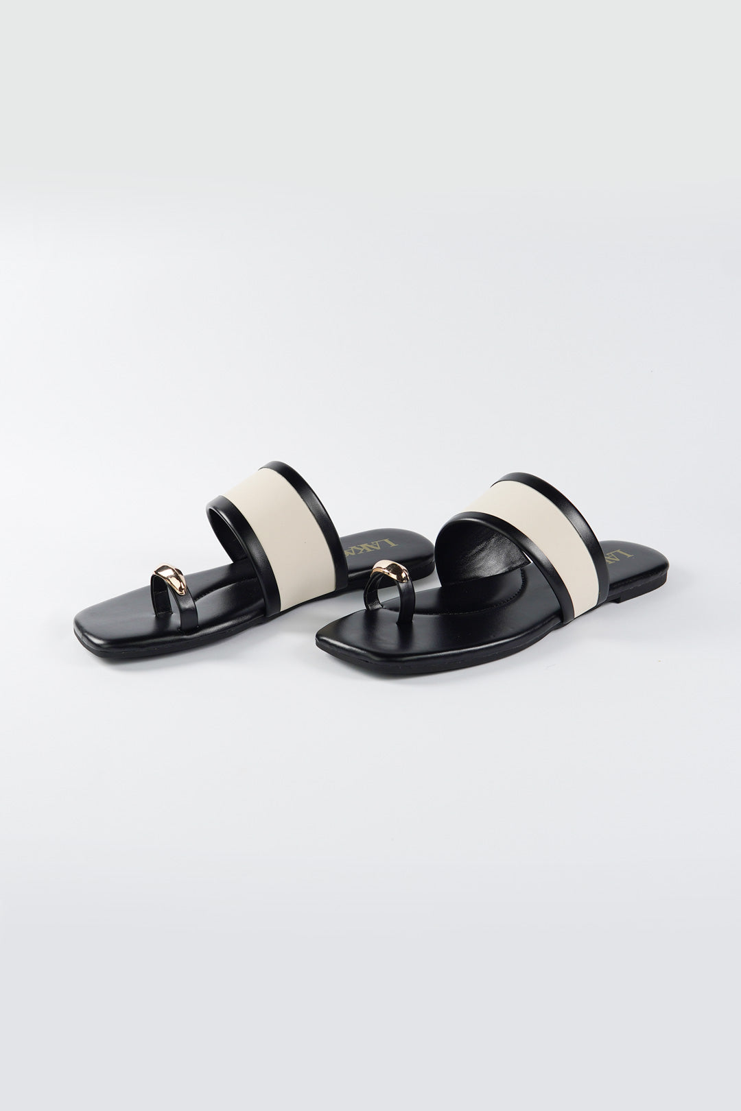 Regal Step Slides - Black & Beige